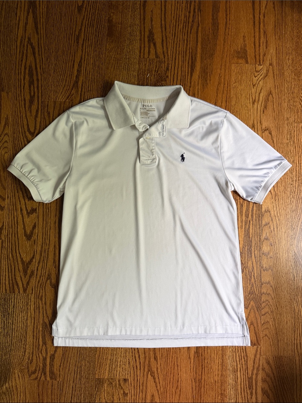 Polo by Ralph Lauren White Polo with Navy Pony Logo